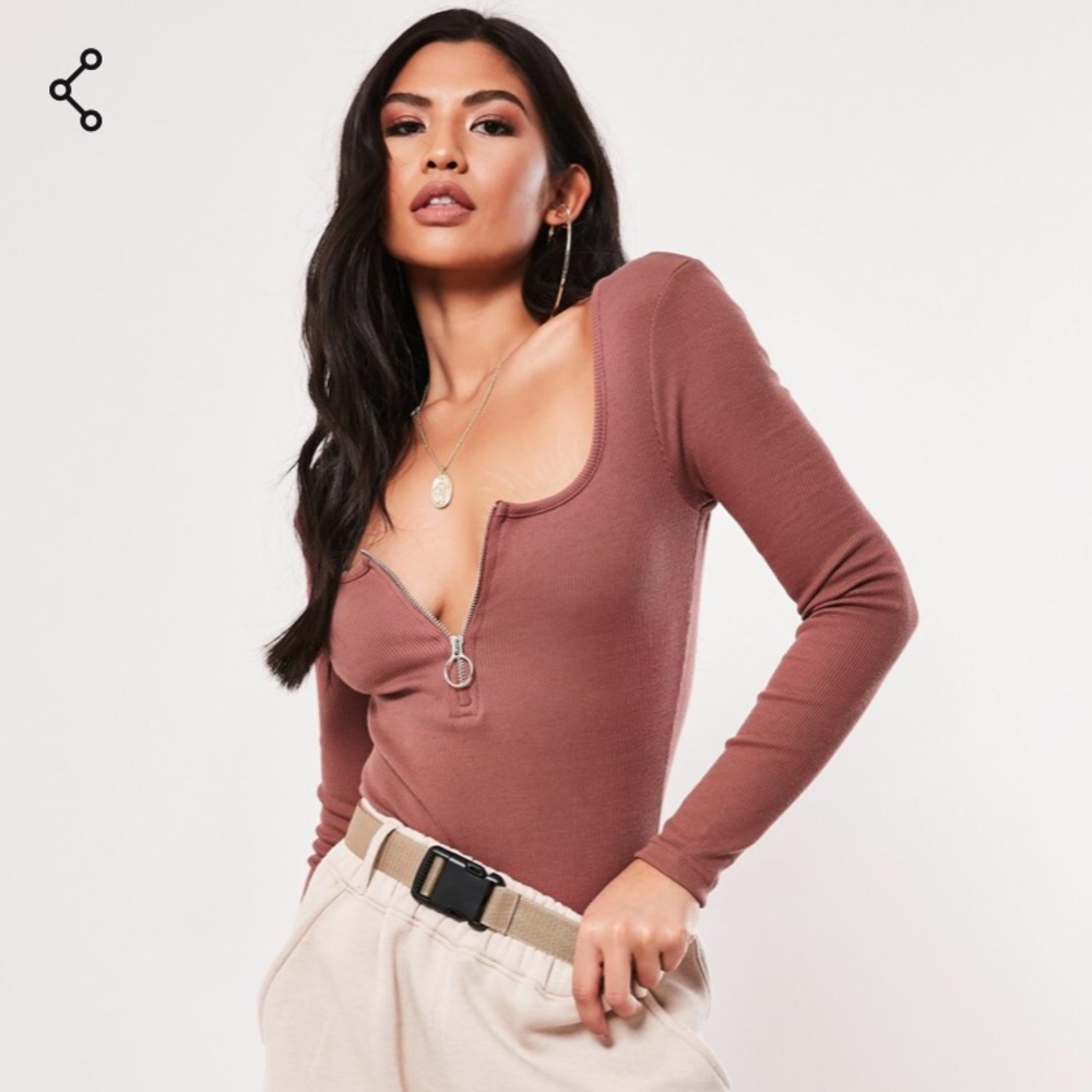 Missguided Zip Front Bodysuit